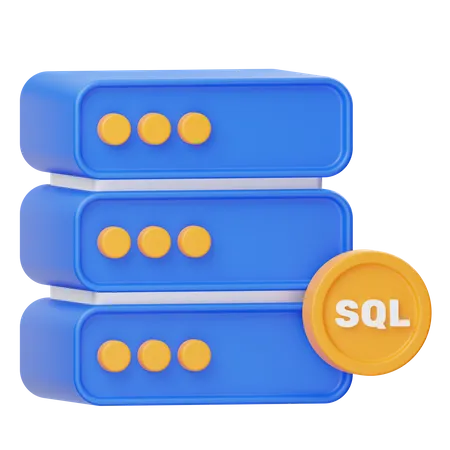 SQL Database  3D Icon