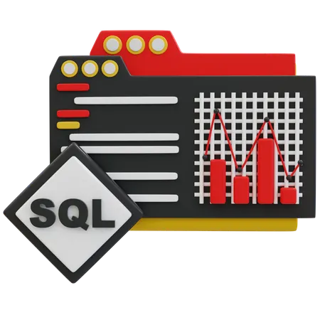 SQL Database Management Essentials  3D Icon