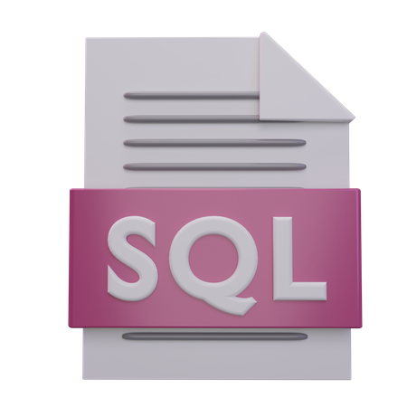 SQL-Datei  3D Icon