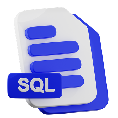 SQL FIle  3D Icon
