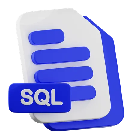 SQL FIle  3D Icon