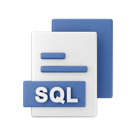 Sql File  3D Illustration