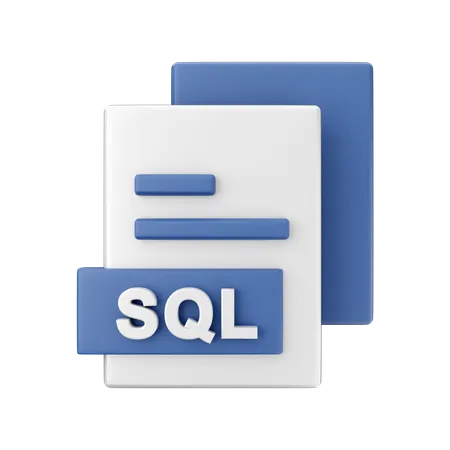 Sql File  3D Illustration