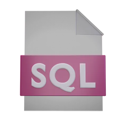 Sql File  3D Icon