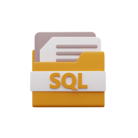 Sql File 3D Icon