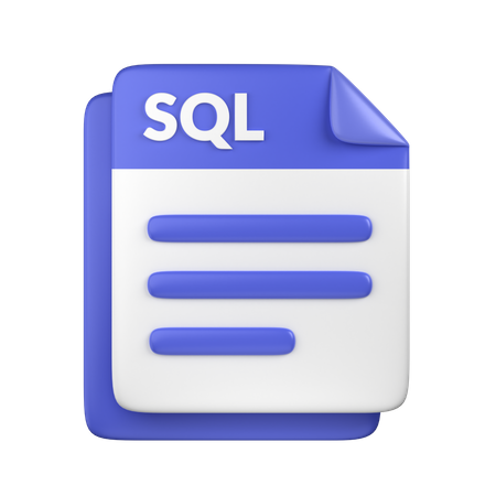SQL File  3D Icon