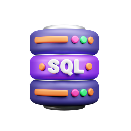 SQL Server  3D Icon