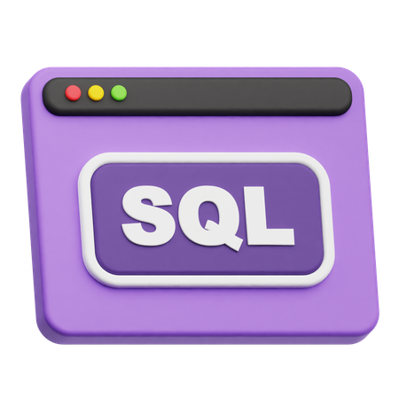 SQL ウェブサイト  3D Icon