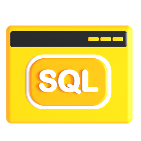 SQL ウェブサイト  3D Icon