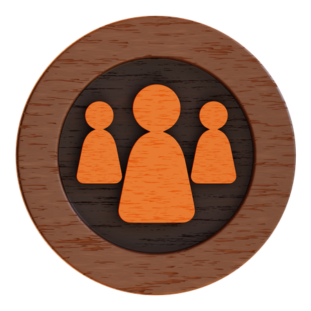 Squad Button  3D Icon