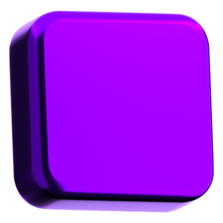 Square Abstract Shape  3D Icon