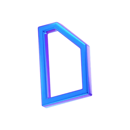 Square Abstract Shape  3D Icon