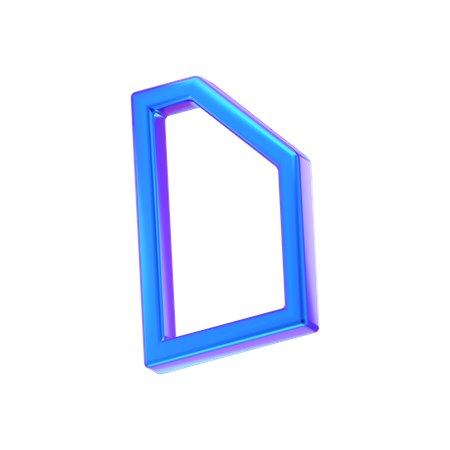Square Abstract Shape  3D Icon