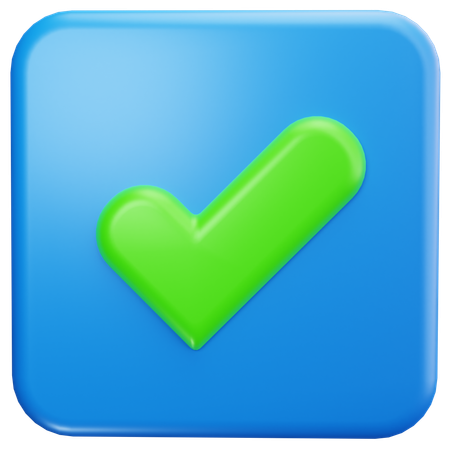 Square Approved  3D Icon