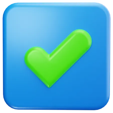 Square Approved  3D Icon