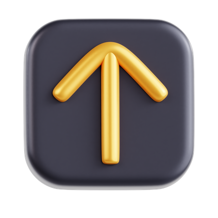 Square Arrow UP  3D Icon