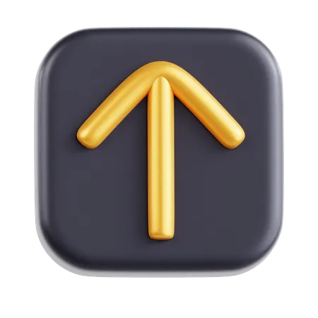 Square Arrow UP  3D Icon