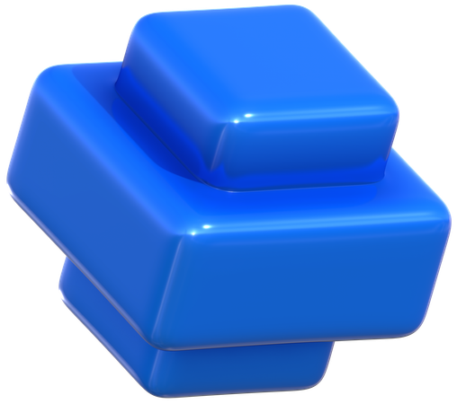 Square Box Geometric Harmony Abstract Shape  3D Icon