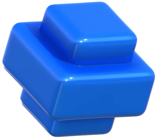 Square Box Geometric Harmony Abstract Shape  3D Icon