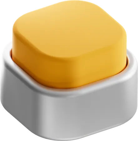 Square Button  3D Icon