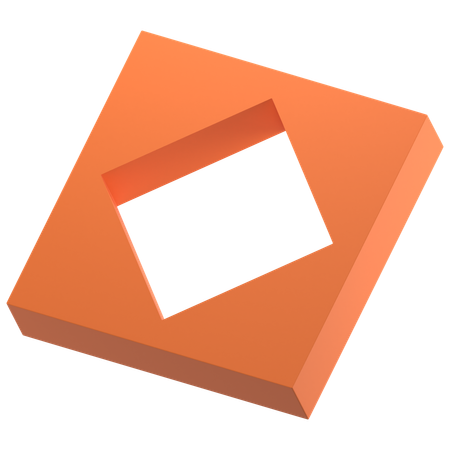 Square Cut  3D Icon