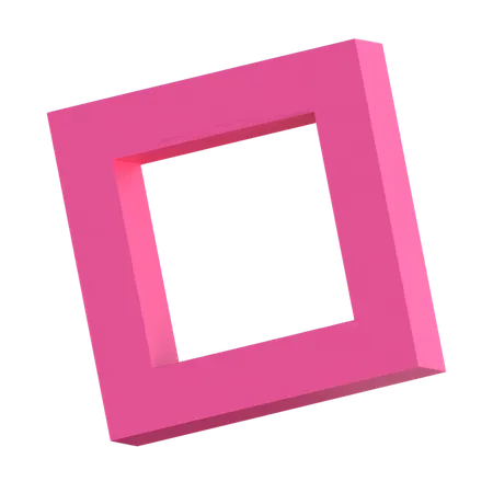 Square Frame  3D Icon