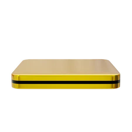 Golden Podium Display 3 D 3D Icon