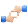 square hand gesture emoji 3d