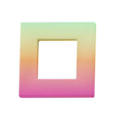 Square Hole  3D Icon