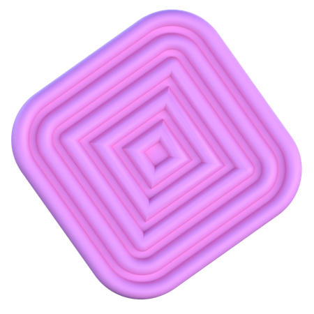 Square Labyrinth  3D Icon