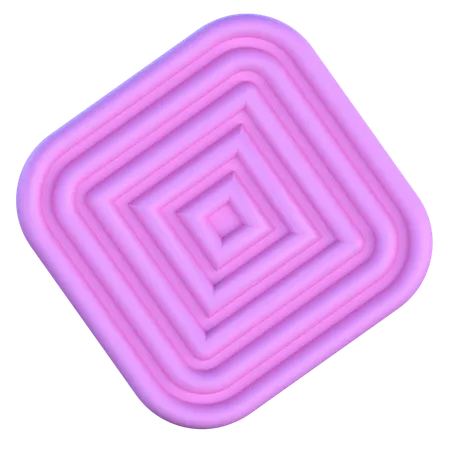 Square Labyrinth  3D Icon