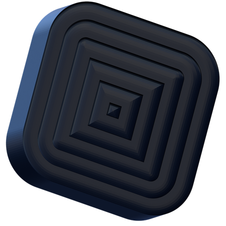 사각형 미로  3D Icon