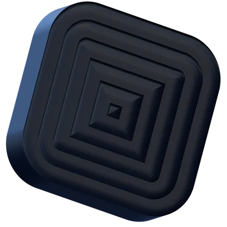 사각형 미로  3D Icon
