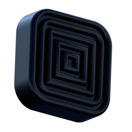 사각형 미로  3D Icon