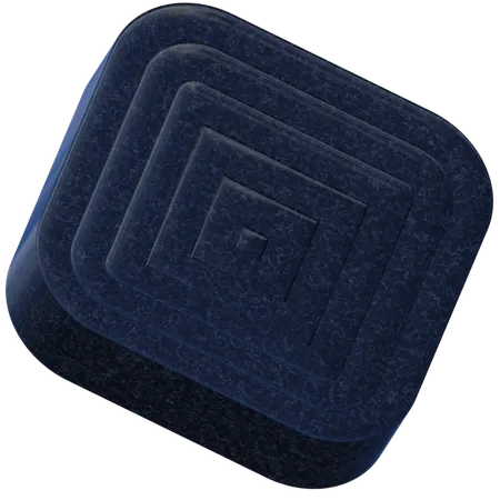 사각형 미로  3D Icon