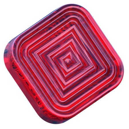 사각형 미로  3D Icon