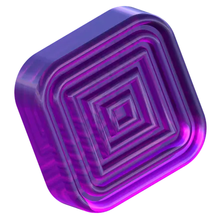 사각형 미로  3D Icon