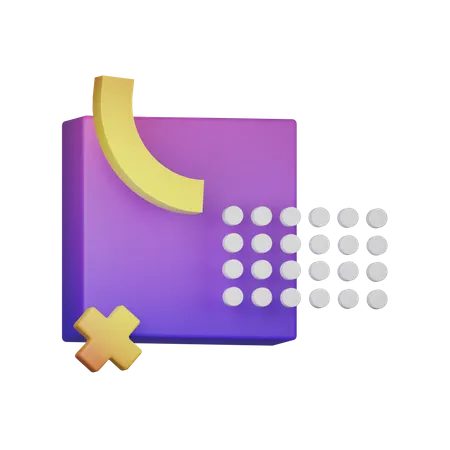 Square Memphis  3D Icon