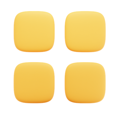 Square Menu  3D Icon