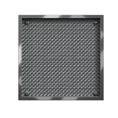 Square Metal Plate  3D Icon