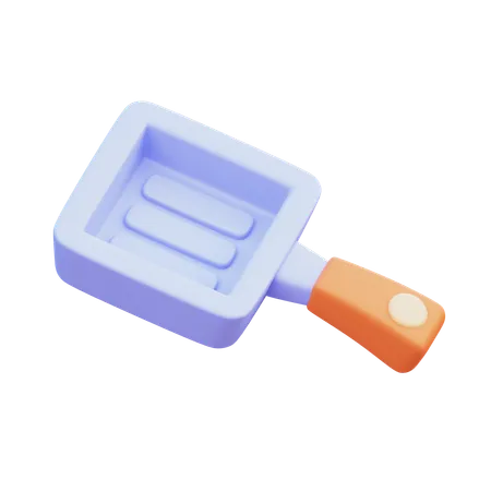 Square Pan  3D Icon