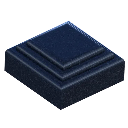 사각 연단  3D Icon