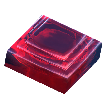 사각 연단  3D Icon