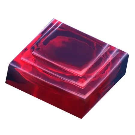 사각 연단  3D Icon