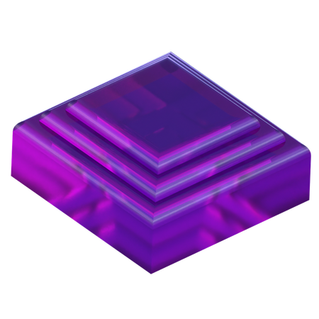 Square Podium  3D Icon