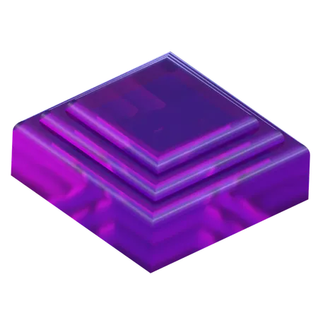 Square Podium  3D Icon