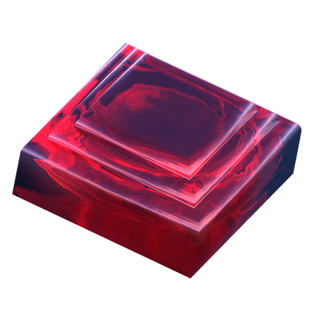Square Podium  3D Icon