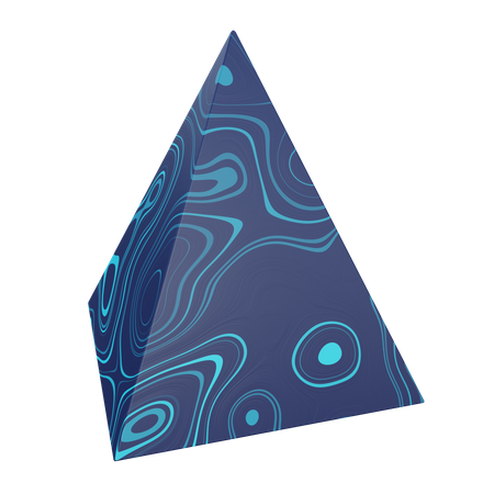 Square Pyramid  3D Illustration