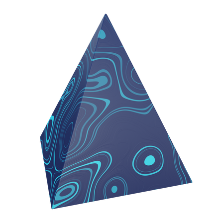 Square Pyramid 3D Illustration