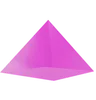 Square Pyramid Transparent Shape